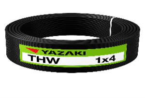 Yazaki สายไฟ THW450/750V 1x4 ตร.มม. 100M