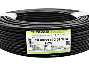 Yazaki สายไฟ THW 1*25 (ม้วน100เมตร) สีดำ