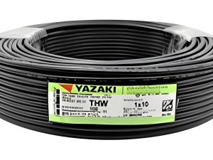 Yazaki สายไฟ THW 1x10 ตร.มม. สีดำ 100 เมตร