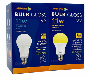Lamptan หลอดไฟ LED Bulb New Gloss 11W E27 Daylight (LT1500)