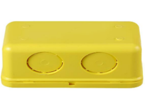 SCG ตราช้าง กล่องพักสายเหลี่ยม PVC 2x4 นิ้ว สีเหลือง
